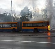 Vienoje Viniaus stotelių užsidegė autobusas