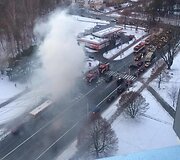 Saulėtekyje užsiliepsnojo autobusas