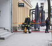 Vilniaus senamiestyje, Pilies gatvėje, kilo gaisras restorano pastate
