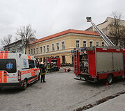 Vilniaus senamiestyje, Pilies gatvėje, kilo gaisras restorano pastate