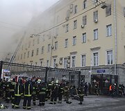 Gaisras Rusijos gynybos ministerijos pastate
