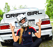 BMW vairuojanti &bdquo;drifterė&ldquo; Kotryna Kniežaitė