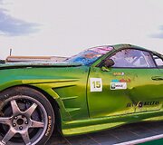 Apgadintas Tomo Sveikausko automobilis &bdquo;Toyota Supra&ldquo;