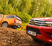Pikapų testas &ndash; &bdquo;Nissan Navara&ldquo; prie&scaron; &bdquo;Toyota Hilux&ldquo;