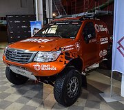 Antanas Juknevičius pristatė savo automobilį, kuriuo važiuos Dakaro ralyje