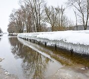 Pamarys tvenkiasi jau pusiaužiemį