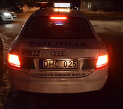 Lietuvos kelių policijos tarnybos reido akimirka