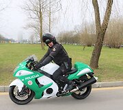 Naujausias Klaipėdos apskrities policijos pirkinys - &bdquo;Suzuki Haybusa&ldquo; motociklas