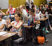 Spaudos konferencija Europos jaunimo olimpiniame festivalyje