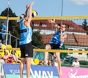 Lietuvos paplūdimo tinklinio čempionato finalo akimirkos