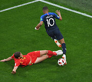 Pirmasis pusfinalis: Belgija &ndash; Prancūzija