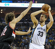 NBA: NBA: &bdquo;Memphis Grizzlies&ldquo; &ndash; &bdquo;Portland Trail Blazers&ldquo; (antros serijos rungtynės)&ldquo;