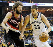 NBA: NBA: &bdquo;Memphis Grizzlies&ldquo; &ndash; &bdquo;Portland Trail Blazers&ldquo; (antros serijos rungtynės)&ldquo;
