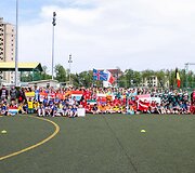 Jubiliejiniame vaikų globos namų turnyre &ndash; Lietuvos rinktinės futbolininkų dėmesys 