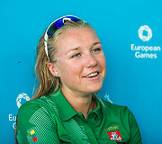  Ieva Dumbauskaitė ir Monika Povilaitytė &ndash; Europos žaidynių pusfinalyje