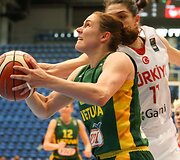 Europos moterų krep&scaron;inio čempionatas: Lietuva &ndash; Turkija