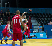 Europos žaidynės. Krep&scaron;inis 3x3. Lietuva &ndash; Serbija