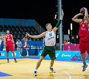 Europos žaidynės. Krep&scaron;inis 3x3. Lietuva &ndash; Serbija