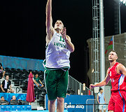 Europos žaidynės. Krep&scaron;inis 3x3. Lietuva &ndash; Serbija