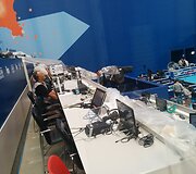 Kazanėje vykstančiame pasaulio plaukimo čempionate prakiuro stadiono stogas