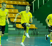 Lietuvos salės futbolo rinktinės treniruotė