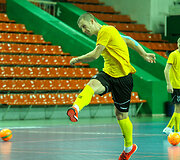 Lietuvos salės futbolo rinktinės treniruotė