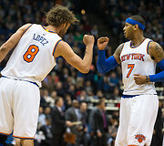 Robinas Lopezas ir Carmelo Anthony