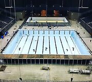 Kopenhagos &bdquo;Royal Arena&ldquo; baseino įrengimas