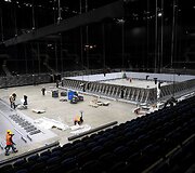 Kopenhagos &bdquo;Royal Arena&ldquo; baseino įrengimas