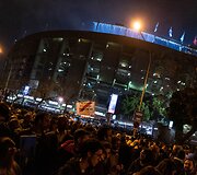 Protestai &bdquo;El Clasico&ldquo; metu &scaron;alia &bdquo;Camp Nou&ldquo; stadiono 