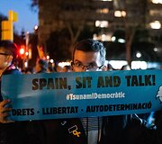 Protestai &bdquo;El Clasico&ldquo; metu &scaron;alia &bdquo;Camp Nou&ldquo; stadiono 