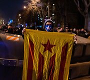 Protestai &bdquo;El Clasico&ldquo; metu &scaron;alia &bdquo;Camp Nou&ldquo; stadiono 