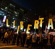 Protestai &bdquo;El Clasico&ldquo; metu &scaron;alia &bdquo;Camp Nou&ldquo; stadiono 