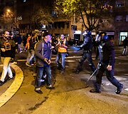 Protestai &bdquo;El Clasico&ldquo; metu &scaron;alia &bdquo;Camp Nou&ldquo; stadiono 