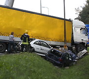 Avarija sostinės Kirtimų g.: susidūrė keturi lengvieji automobiliai ir vienas sunkiasvoris
