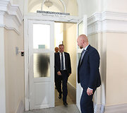 Ministras pirminininkas Saulius Skvernelis lankosi Vilniaus apygardos teisme