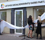 Lietuvos socialdemokratų darbo partijos  būstinės atidarymas