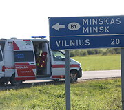 Minsko pl. avarijos metu žuvo motociklininkas