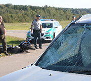 Minsko pl. avarijos metu žuvo motociklininkas