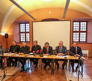 Spaudos konferencija apie popiežiaus vizitą Lieuvoje