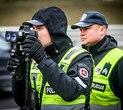 Kelių policijos dieninis reidas Vilniaus vakariniame aplinkkelyje