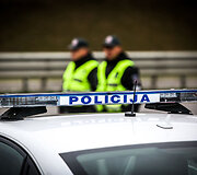 Kelių policijos dieninis reidas Vilniaus vakariniame aplinkkelyje