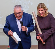 Stasys Eidrigevičius ir Liana Ruokytė Jonsson