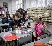 Mokyklos kasdienybė Ukrainos fronto linijoje