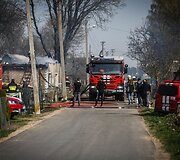 &Scaron;alčininkų rajone, Krakūnų kaime kilęs gaisras sunaikino apie 20 pastatų