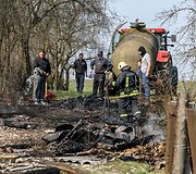 &Scaron;alčininkų rajone, Krakūnų kaime kilęs gaisras sunaikino apie 20 pastatų