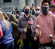 JAV ambasadorius Lietuvoje Robertas S. Gilchristas LGBT eitynėse &bdquo;Kaunas Pride&ldquo; 
