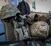 Fraikor kariai &ndash; savanoriai treniruojasi poligone netoli Charkovo (Ukraina)