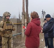 Ketvirtadienį artilerijos sviediniais buvo ap&scaron;audyta Ukrainos gyvenvietė Stanica Luhanska.