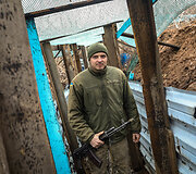 Ukrainos karių gyvenimas prie&scaron;akinėse fronto linijose 